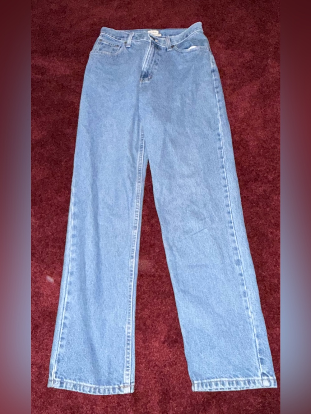 LL Bean denim high-waisted mom jeans 90s Original Relaxed womens 6 R